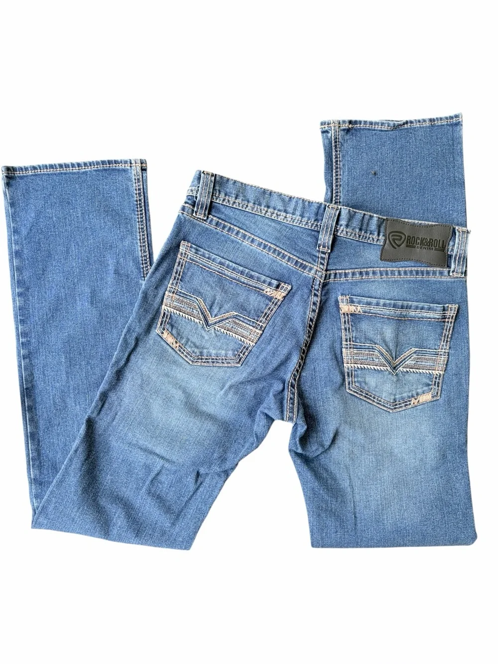 Like New Rock&Roll Denim Revolver Straight Slim Straight Leg Jeans